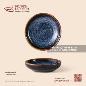 Bát (đĩa) gia vị muối nhỏ 7cm - Lam Vân