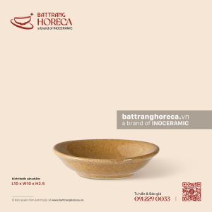 Bát (đĩa) gia vị muối tròn 10cm - Hoàng Sa