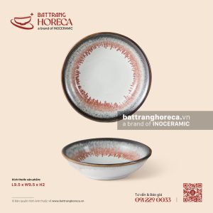 Bát (đĩa) gia vị muối tròn 9.5cm - Bạch Diêm