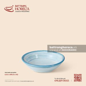 Bát (đĩa) gia vị muối tròn 9.5cm - Biển Xanh