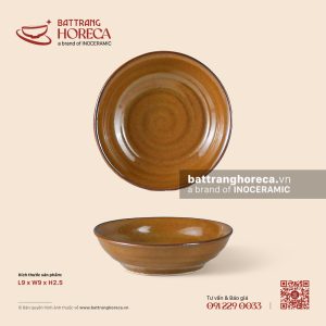 Bát (đĩa) gia vị muối tròn 9cm - Cam Mộc