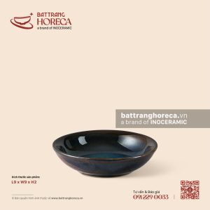 Bát (đĩa) gia vị muối tròn 9cm - Lam Dạ