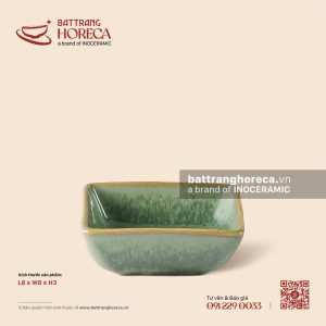Bát (đĩa) gia vị muối vuông 8cm - Bích Diệp