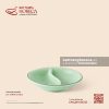 Bát (đĩa) gia vị oval 2 ngăn 11 x 10cm - Lục Băng