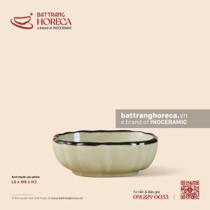 Bát (đĩa) gia vị xoài 8 x 6cm - Yên Hồng