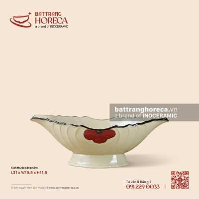 Bát gà 31 x 16.5cm – Yên Hồng – Men ngà
