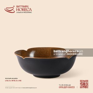 Bát hoa cắt 16.5cm – Ô Thổ
