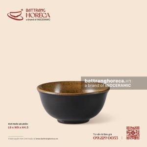 Bát mắm dáng loe 9cm – Ô Thổ