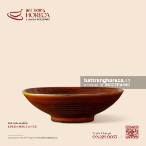 Bát salad 24.5cm - Nâu Trầm