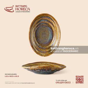 Bát salad bầu dục (oval) 32 x 23cm - Kim Sa