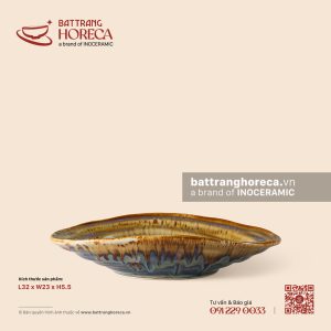 Bát salad bầu dục (oval) 32 x 23cm - Kim Sa