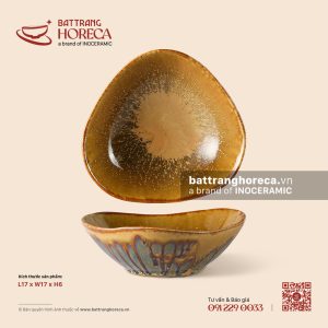 Bát tam giác cắt 17cm - Kim Sa