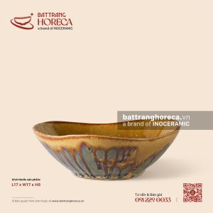 Bát tam giác cắt 17cm - Kim Sa