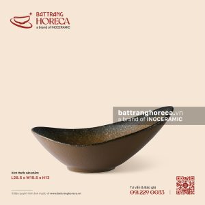 Bát thỏi vàng 28.5 x 19.5cm - Nham Viên
