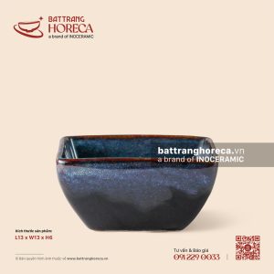 Bát vuông 13cm - Lam Vân