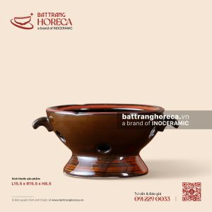 Bếp hâm hai tai 15.5cm - Nâu Trầm