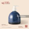 Bình đựng sữa tắm (dầu gội) tròn thấp vòi nhựa 280ml 9cm - Lam Vân