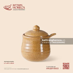 Bình đường cao kèm thìa 7cm - Hoàng Sa