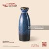 Bình (nậm) rượu sake kẻ miệng 380ml 4.5 x 6cm - Lam Vân
