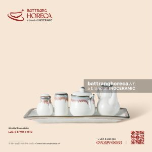 Bộ khay gia vị 23.5 x 9cm - Bạch Diêm
