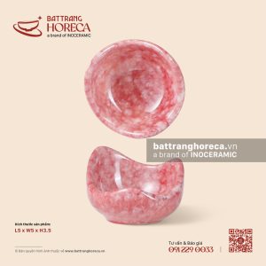 Chén miệng lượn 5cm - Hồng Thạch