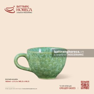 Cốc capuchino nhỏ 160ml - Lục Thạch