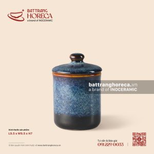 Cốc trụ không quai kèm nắp 9.5cm - Lam Vân