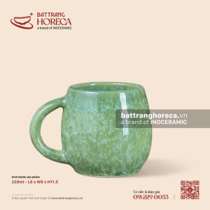 Cốc trứng miệng khum 220ml - Lục Thạch