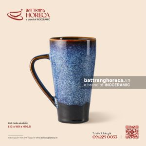 Cốc vát (bia) có quai 13 x 9cm - Lam Vân