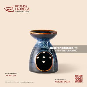 Đèn đốt tinh dầu 8cm - Lam Vân
