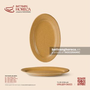 Đĩa bầu dục (oval) – Hoàng Sa – Men tấm