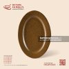 Đĩa bầu dục (oval) 42 x 27cm – Ô Thổ