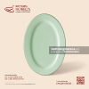 Đĩa bầu dục (oval) lá - Lục Băng