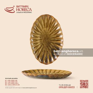 Đĩa bầu dục (oval) múi - Kim Sa