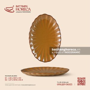 Đĩa bầu dục (oval) múi - Cam Mộc