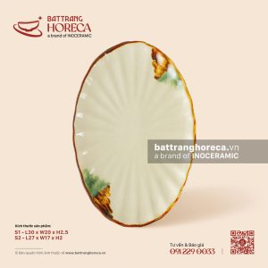 Đĩa bầu dục (oval) múi - Hoàng Diệp
