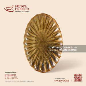 Đĩa bầu dục (oval) múi - Kim Sa