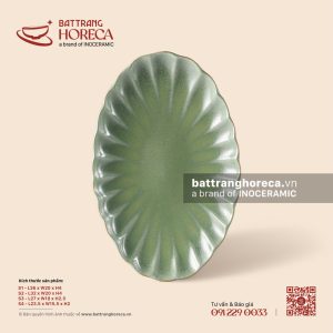 Đĩa bầu dục (oval) múi - Bích Diệp