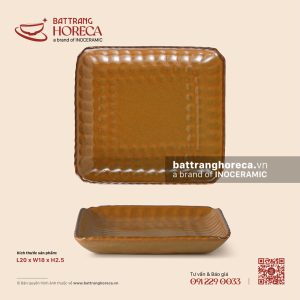 Đĩa bích quy 20 x 18cm - Cam Mộc