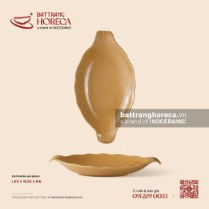 Đĩa cá 45 x 24cm – Hoàng Sa – Men tấm