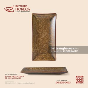Đĩa chữ nhật ảo - Thổ Viêm - Men hoả biến