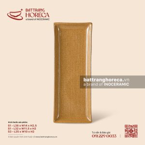 Đĩa chữ nhật dài - Hoàng Sa