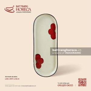 Đĩa dài sâu lòng 30 x 11.5cm - Yên Hồng