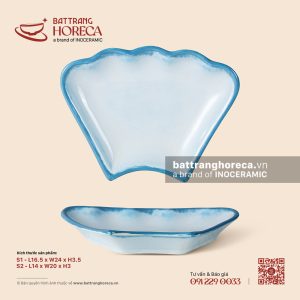 Đĩa hoa mặt trời – Biển Xanh – Men hoả biến