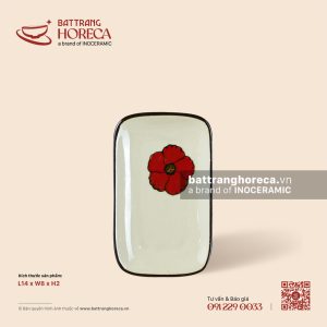 Đĩa kê khăn 14 x 8cm - Yên Hồng