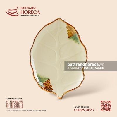 Đĩa lá bỏng – Hoàng Diệp – Men hoả biến