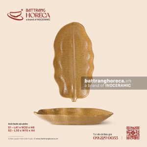 Đĩa lá chuối – Hoàng Sa – Men tấm