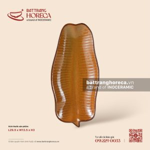 Đĩa lá chuối 29.5 x 13.5cm - Cam Mộc