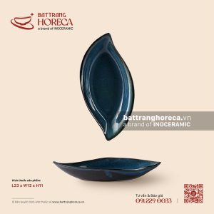 Đĩa lá trám 23 x 12cm - Lam Dạ