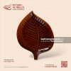 Đĩa lá trầu 30 x 22cm - Nâu Trầm - Bát Tràng Horeca Đĩa lá trầu 30 x 22cm - Nâu Trầm